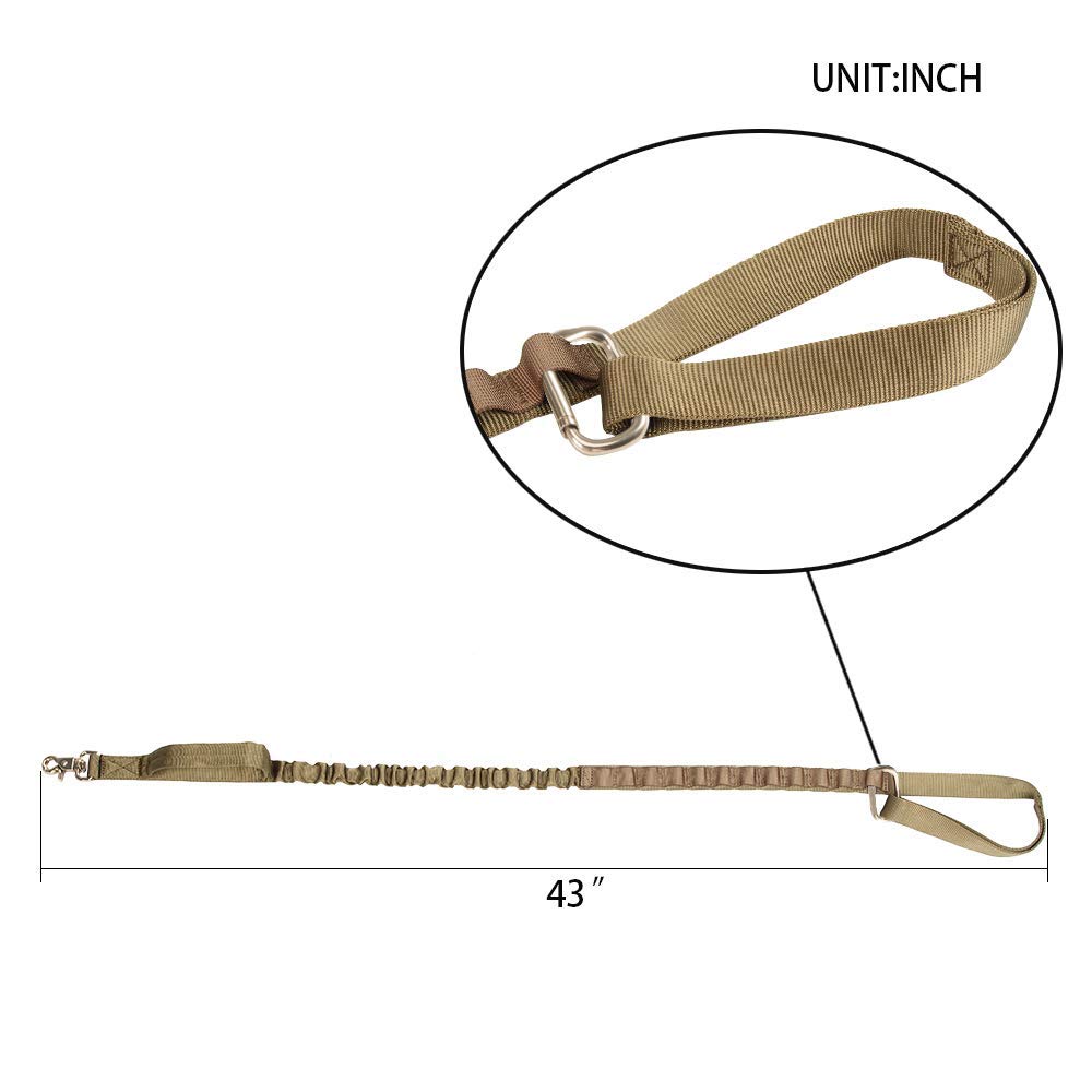 Tactical Dog Leash with Quick Release - Adjustable Nylon Dog Collar with Metal Buckle & Control Handle | Perfect for Training, Hiking & Outdoor Adventures