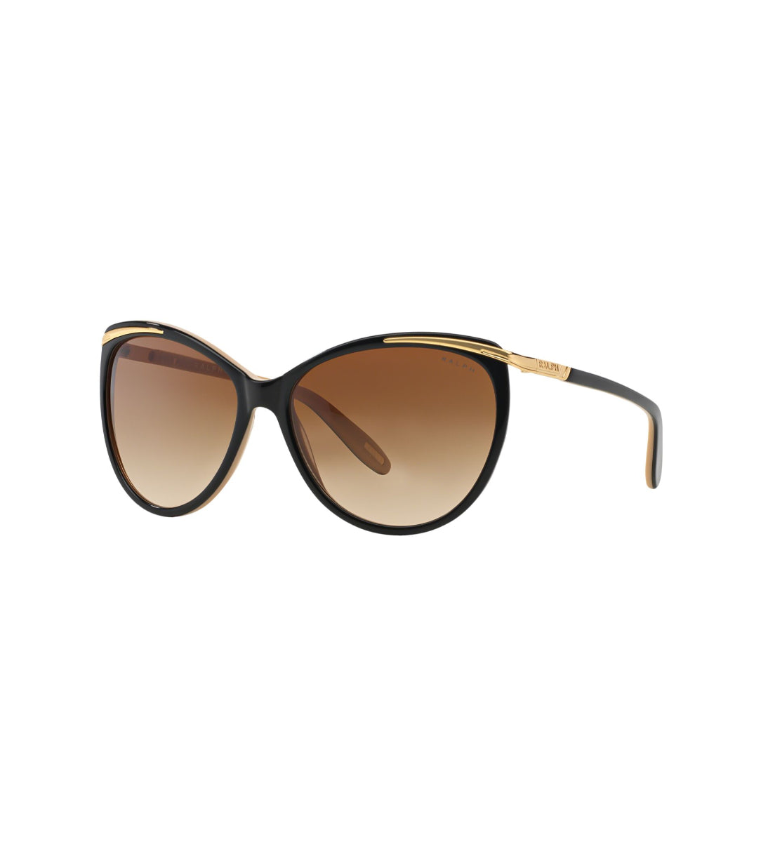 Ralph Lauren Ra5150 Black Nude Sunglasses for Women - Classic Aviator Style UV Protection Shades for Driving, Beach & Outdoor Activities