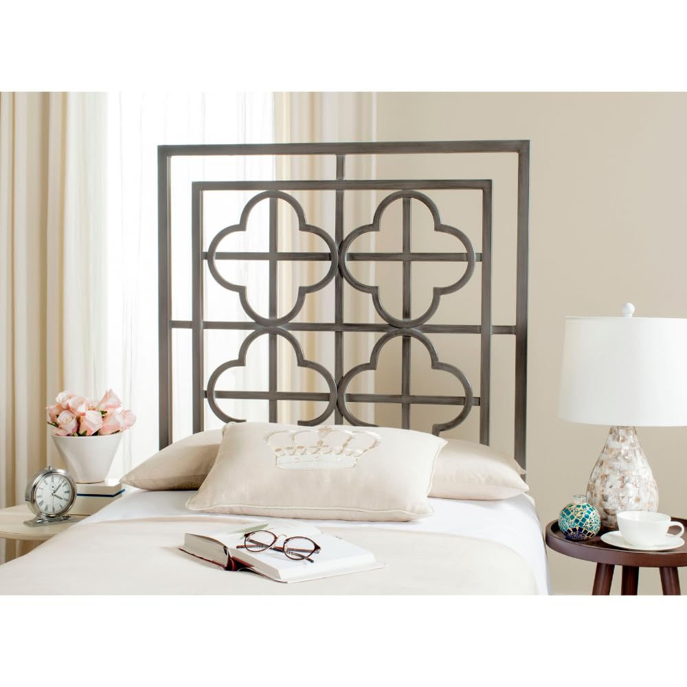 SAFAVIEH Lucina Antique Iron Headboard - Full Size Bed Frame for Vintage Bedroom Decor - Perfect for Master Bedrooms, Guest Rooms & Airbnb Styling