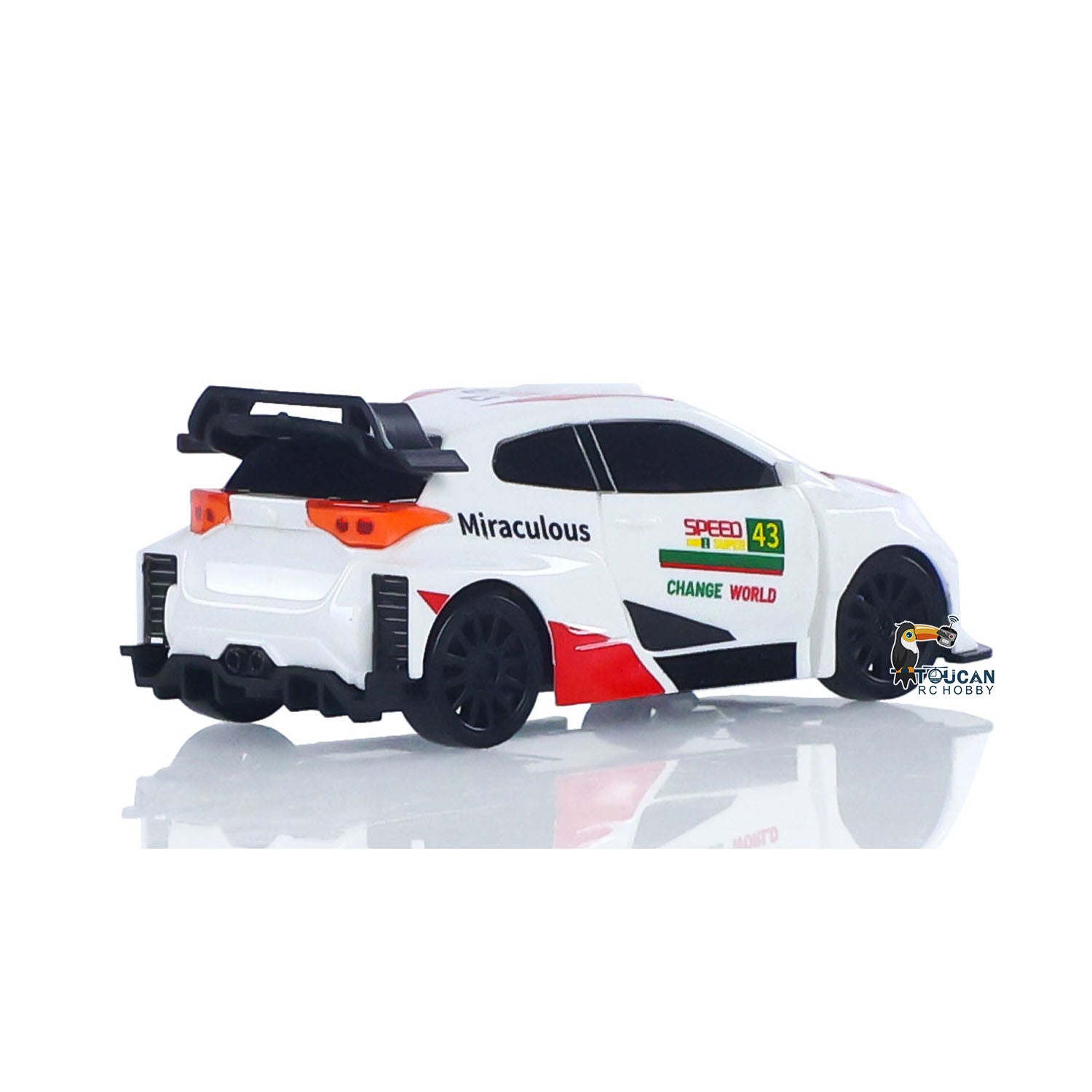 1/43 Scale 2.4GHz High Speed RC Racing Car - 4WD Remote Control Drift Vehicle RTR Mini Model Toy Car with Battery - Perfect Gift for Kids | Indoor & Outdoor Play, Racing Competitions, Birthday Presents