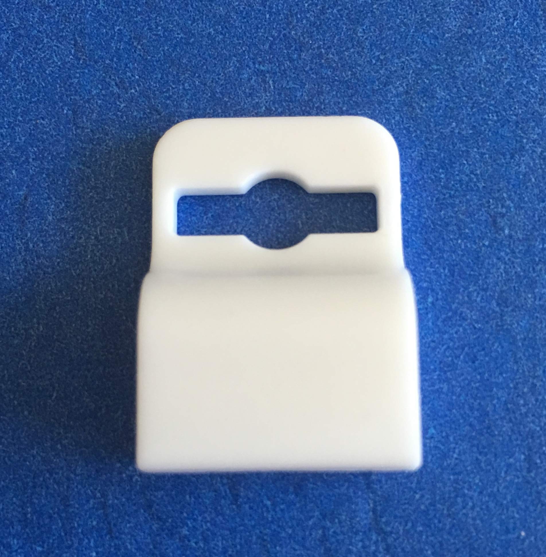 White Gripper Card Holder Clamp - Secure ID Badge & Smart Card Holder for Standard Thickness (5710-3058) | Perfect for Office, Hospital, School & Event Lanyards