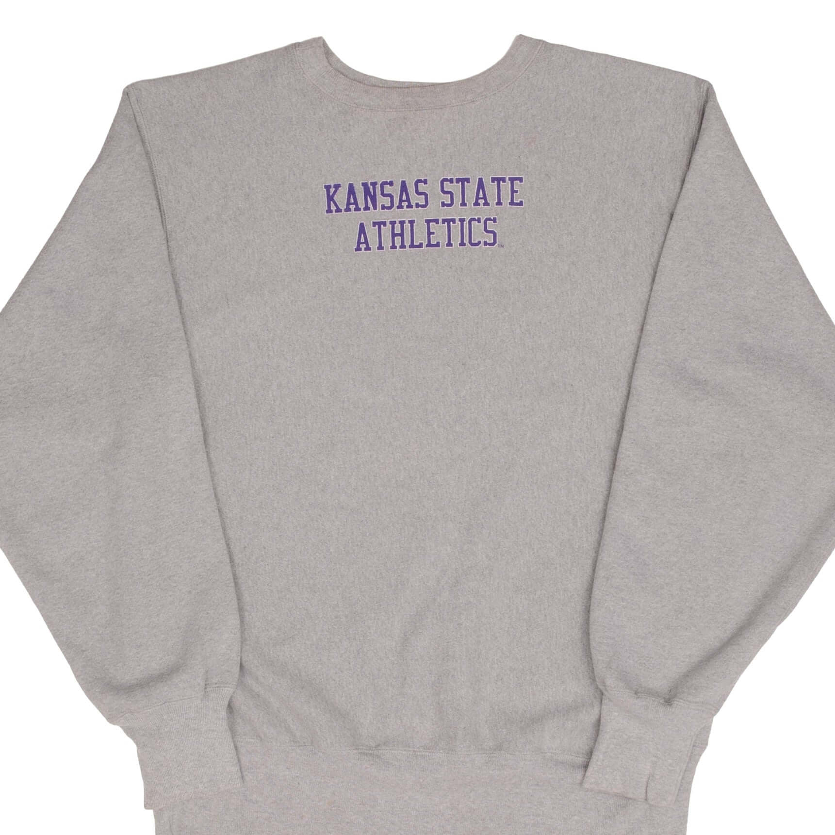 Vintage Champion Reverse Weave Kansas State Sweatshirt 1990s Size XL - Retro College Hoodie for Men, Unisex Pullover for Casual Wear & Sports Fans