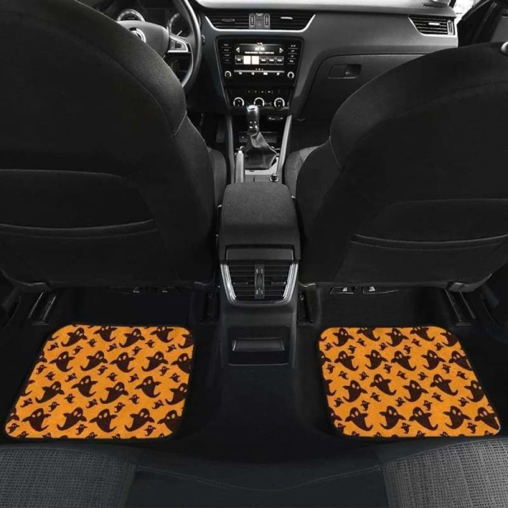 Boo Halloween Car Floor Mats - Non-Slip Waterproof Custom Fit for Cars, SUVs & Trucks - Perfect for Halloween Decor & Spooky Car Accessories