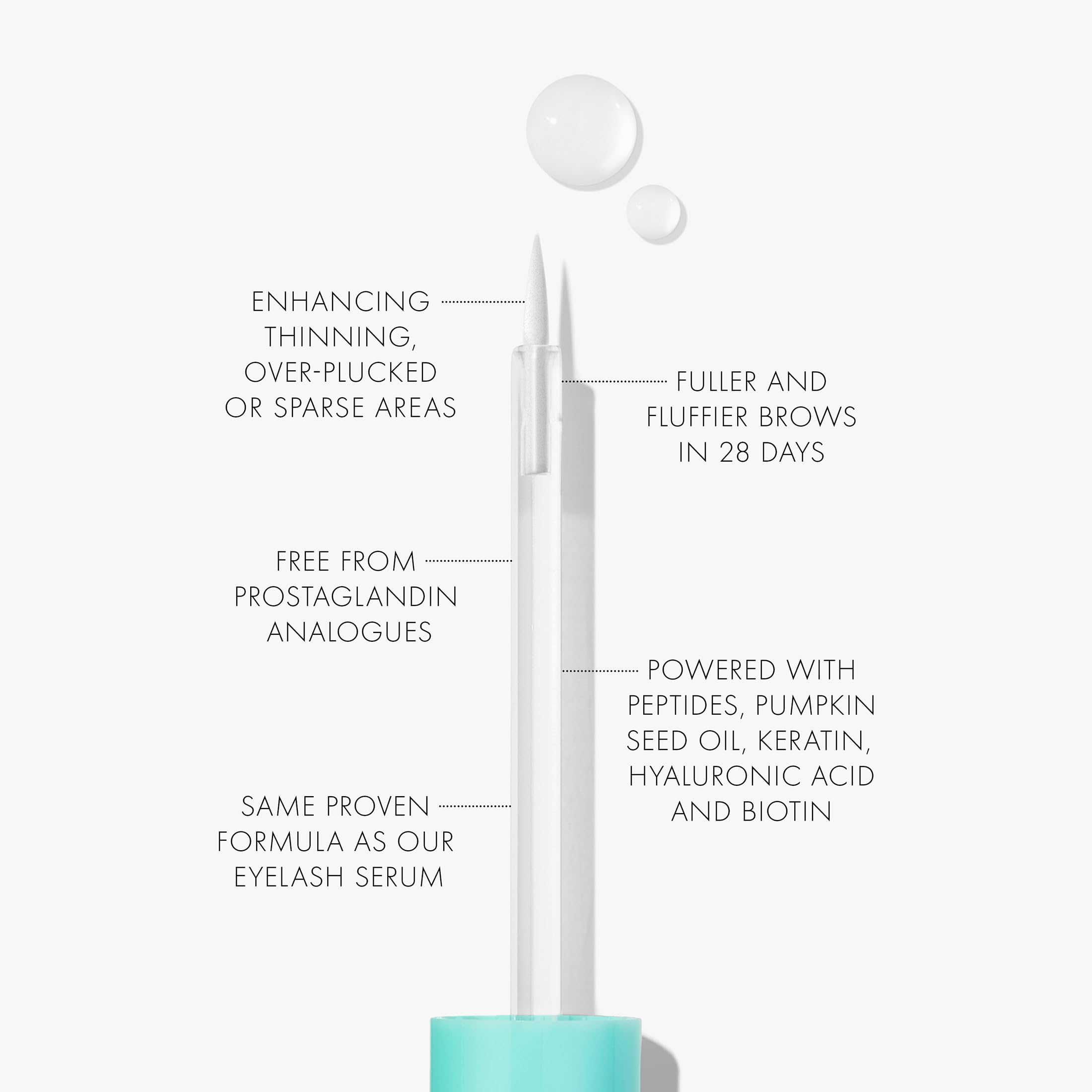 SWEED Brow Growth Serum with Peptides, Biotin & Keratin - Vegan, Cruelty-Free & Clean Beauty Formula (0.10 fl oz | 3 ml) - Enhance Eyebrow Thickness for Natural Fuller Brows - Perfect for Daily Eyebrow Care & Styling