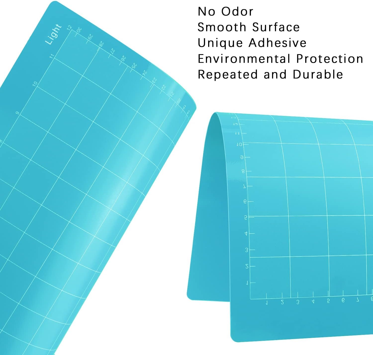Premium 12x12 Inch Cutting Mats for Cricut Explore One/Air/Air 2/Maker 3/Maker - 4 Pack Adhesive Non-Slip Durable Replacement Mats (Standard/Light/Strong/Fabric) - Perfect for DIY Crafts, Scrapbooking & Vinyl Projects