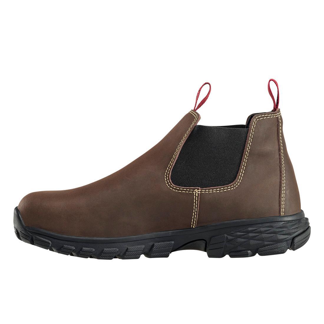 Women's Composite Toe SD10 Romeo Work Shoes - Brown Leather Safety Shoes for Construction, Warehouse & Outdoor Work | Slip Resistant & Comfortable