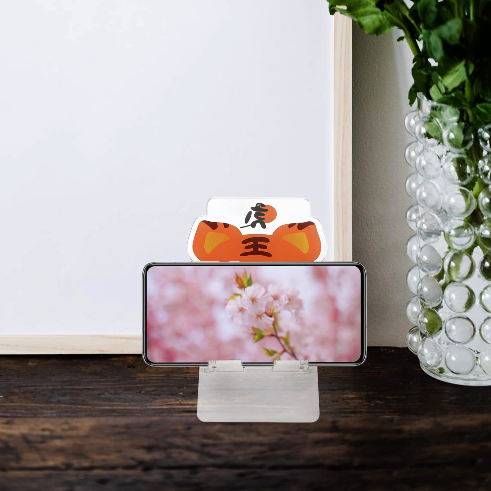 Adjustable Acrylic Tablet Stand & Phone Holder - Portable Dock Cradle for Smartphones, iPads, Tablets | Office Desk Organizer, Retail Display Stand, Home & Travel Use