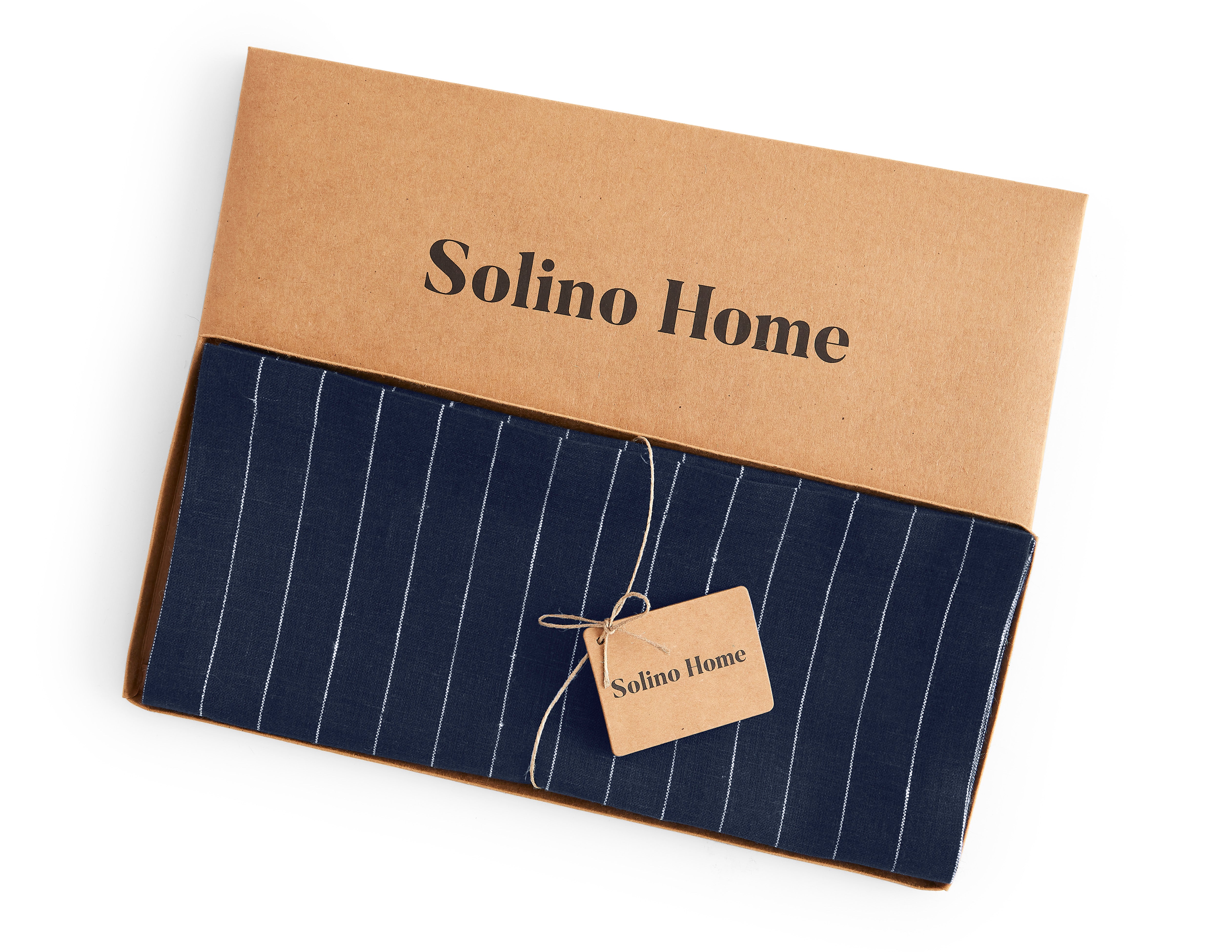 Elegant Pinstripe Table Runner - 16 Inch & 18 Inch Wide - Perfect for Dining Tables, Weddings & Holiday Decor