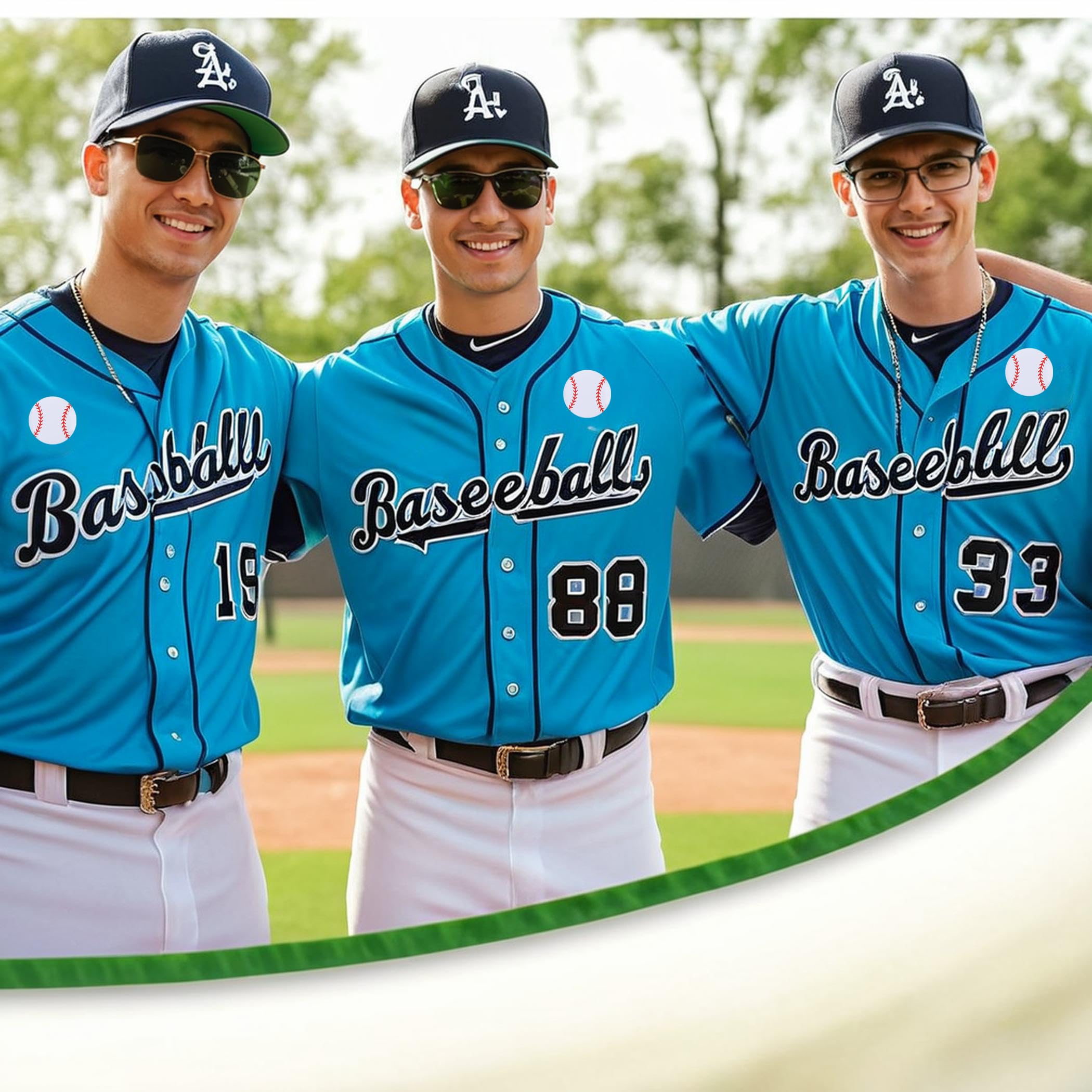 12 Pcs 1 Inch Round Baseball Button Pins - Customizable Hat & Bag Accessories for Players & Fans - Perfect for Team Gifts, Game Days & Fan Collections