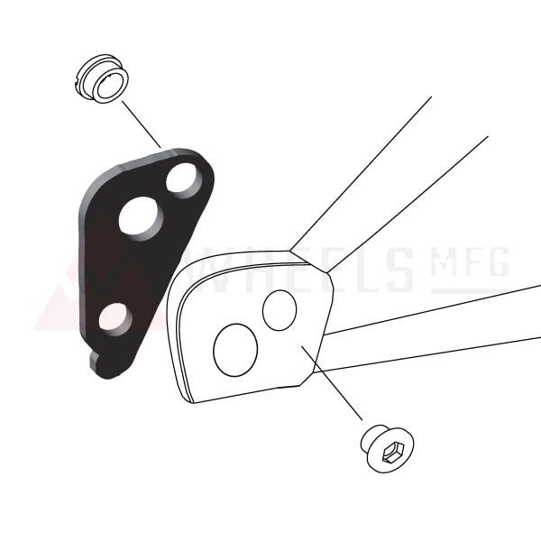 Giant Derailleur Hanger - Wheels Manufacturing Dropout-175 Replacement Part for Bike Repair & Maintenance | Compatible with Giant Bicycles | Durable Aluminum Alloy for Mountain & Road Bikes
