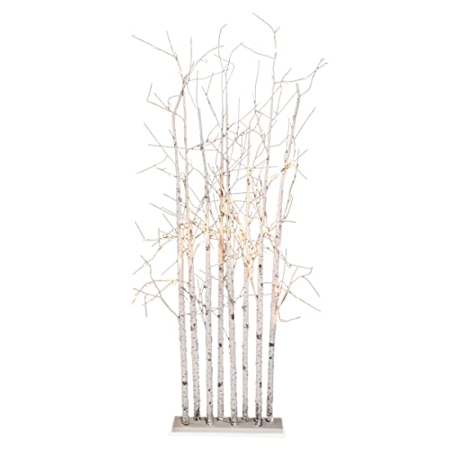 Small Lighted Birch Tree Cluster