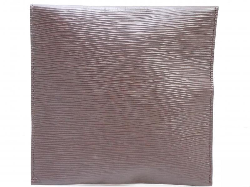 Authentic Pre-Owned Louis Vuitton Epi Leather Moka Brown Limited Edition Clutch Bag - VIP Exclusive Novelty Pouch Case 151088 | Perfect for Evening Events, Date Nights & Luxury Fashion Collectors