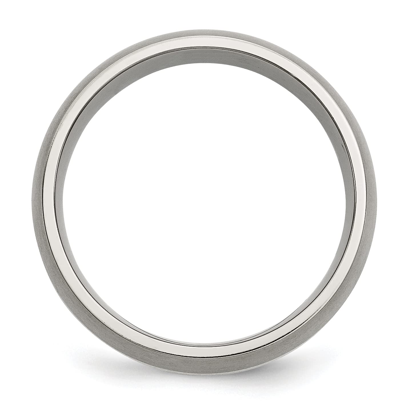 IceCarats Titanium 925 Sterling Silver 8mm Wedding Band Ring for Men & Women - Elegant Wedding, Engagement, Anniversary Jewelry Gift