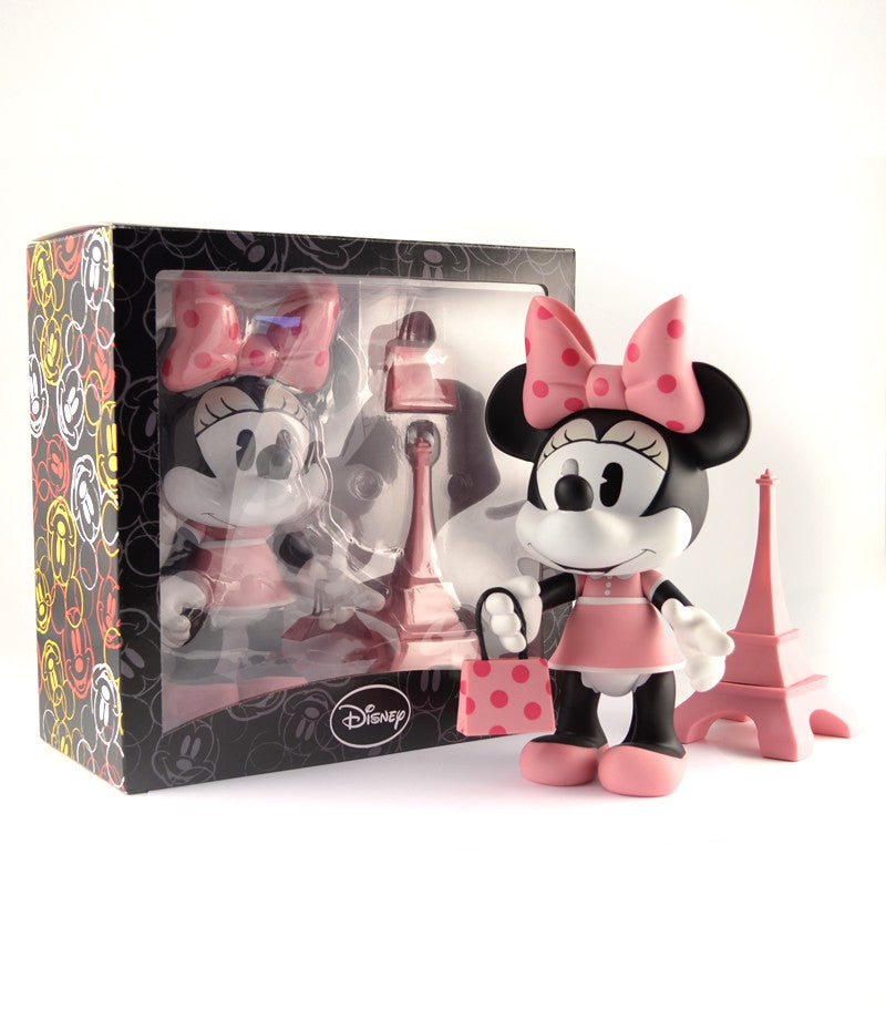 Minnie Mouse Paris Themed Plush Toy - Disney Collectible for Kids & Adults | Perfect for Gifts, Bedroom Decor, and Disney Fans