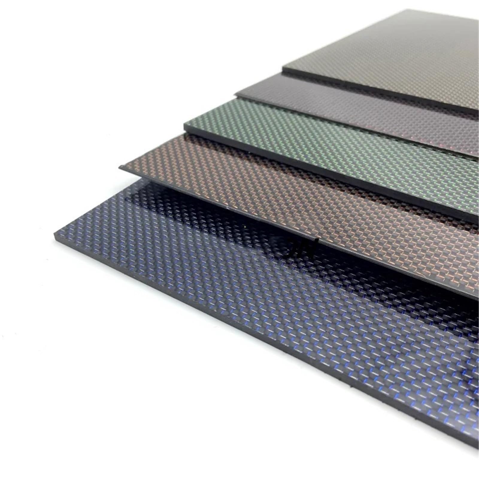 3K Carbon Fiber Plate 400x500mm - 1mm/2mm/3mm Thickness in Red, Orange, Yellow, Green, Blue - High-Strength Composite Panel for Automotive, DIY Projects & Industrial Use (3.0mm Orange)