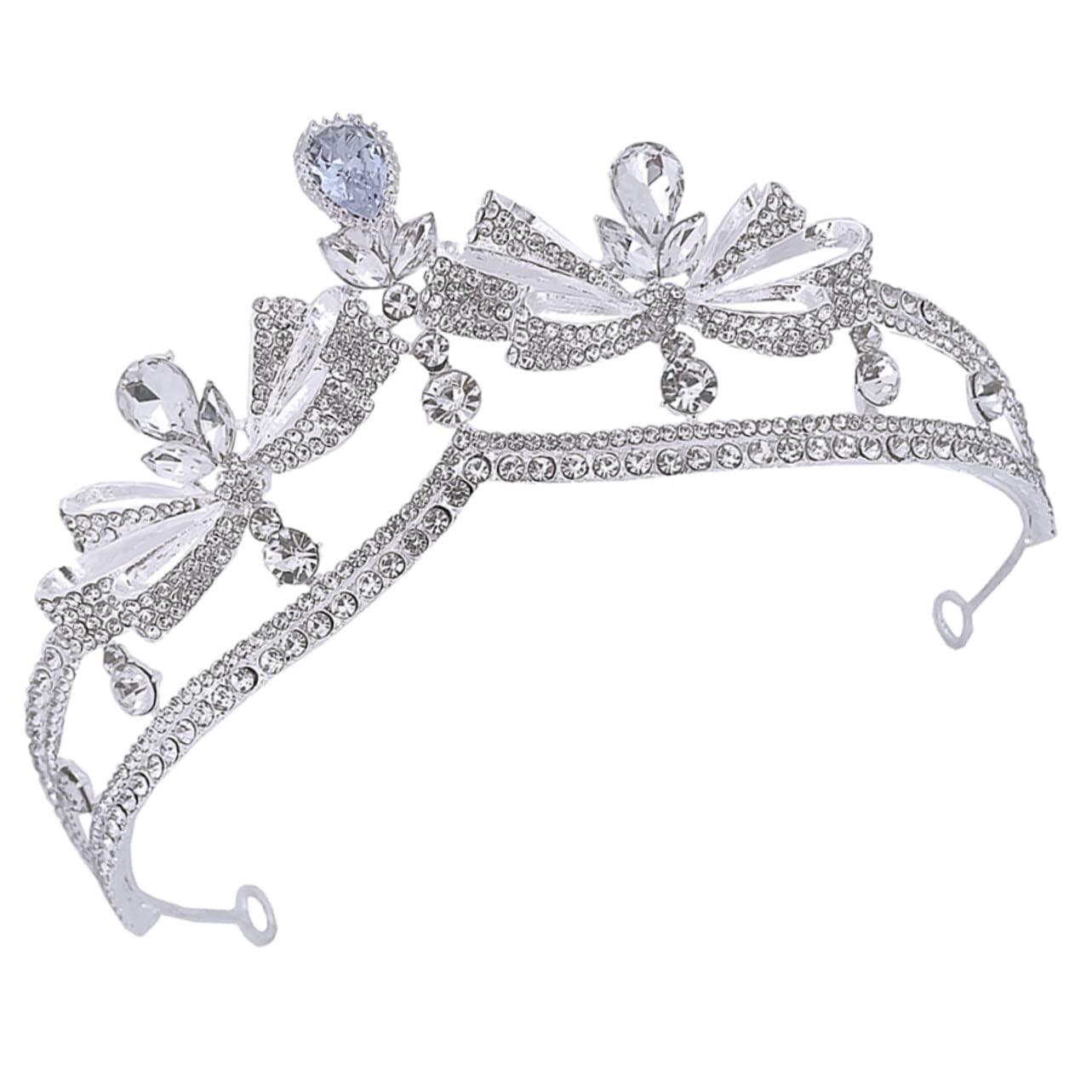 Elegant Bridal Tiara Headband with Rhinestones - Wedding Crown Hair Accessory for Bride, Bridesmaids & Prom - Perfect for Weddings, Pageants & Special Occasions