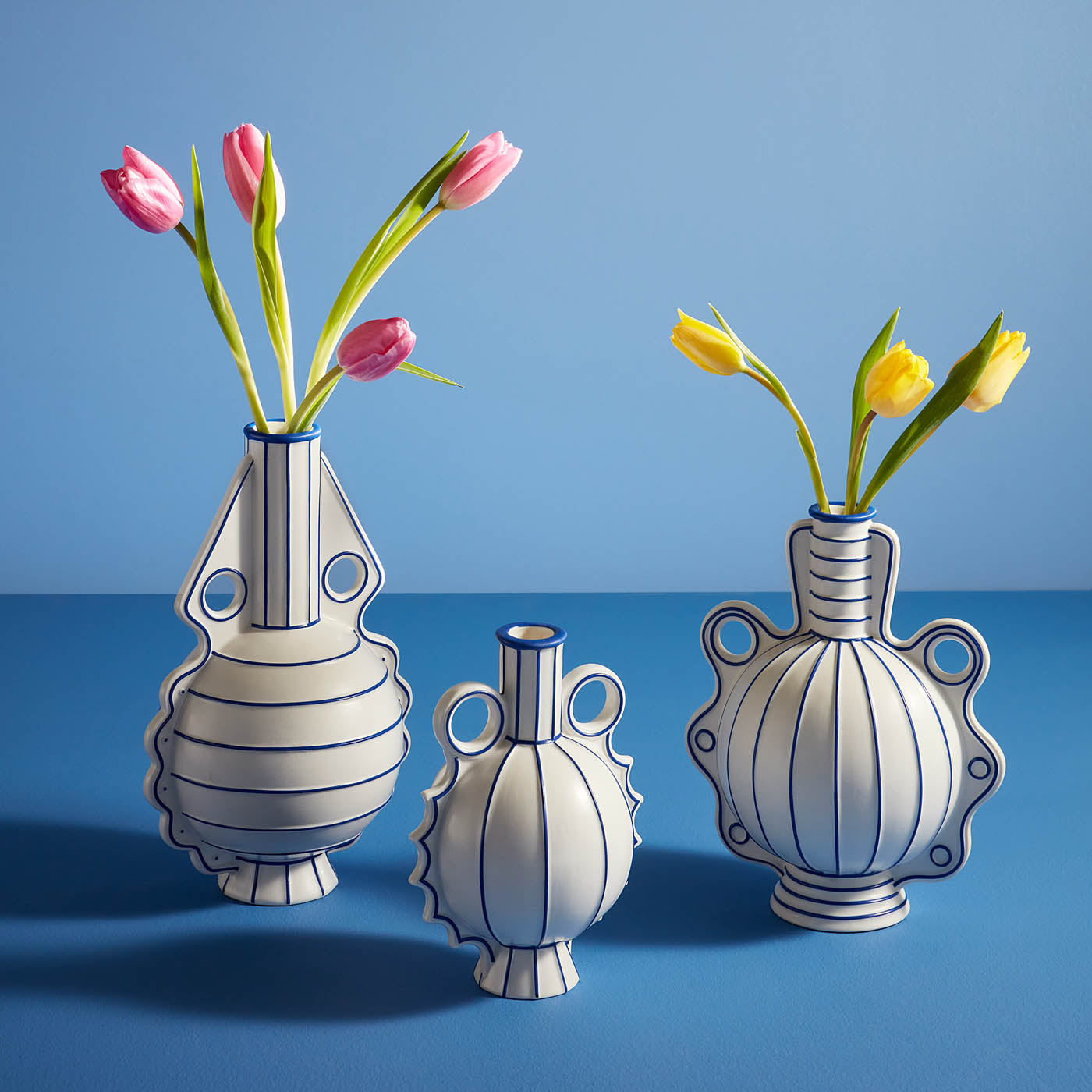 Venezia Small Vase - Elegant Ceramic Home Decor for Flowers, Centerpieces & Tabletop Display | Perfect for Living Room, Dining Table & Wedding Decorations