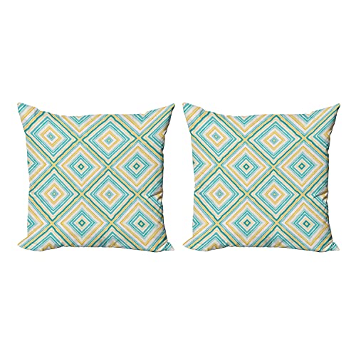 Turquoise Yellow White
