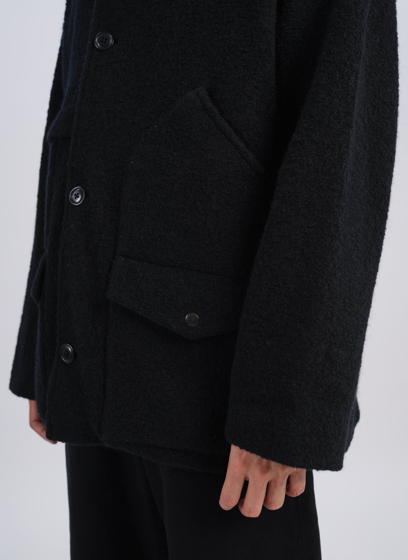 Boiled Wool Cruiser Jacket for Women - Warm Winter Coat with Zipper Closure, Cozy Outerwear for Hiking, Travel & Casual Wear