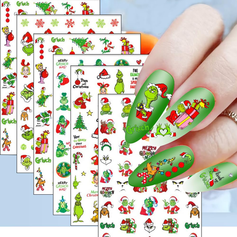 Christmas Nail Art Stickers - 3D Holiday Designs for Women | Party & Gift