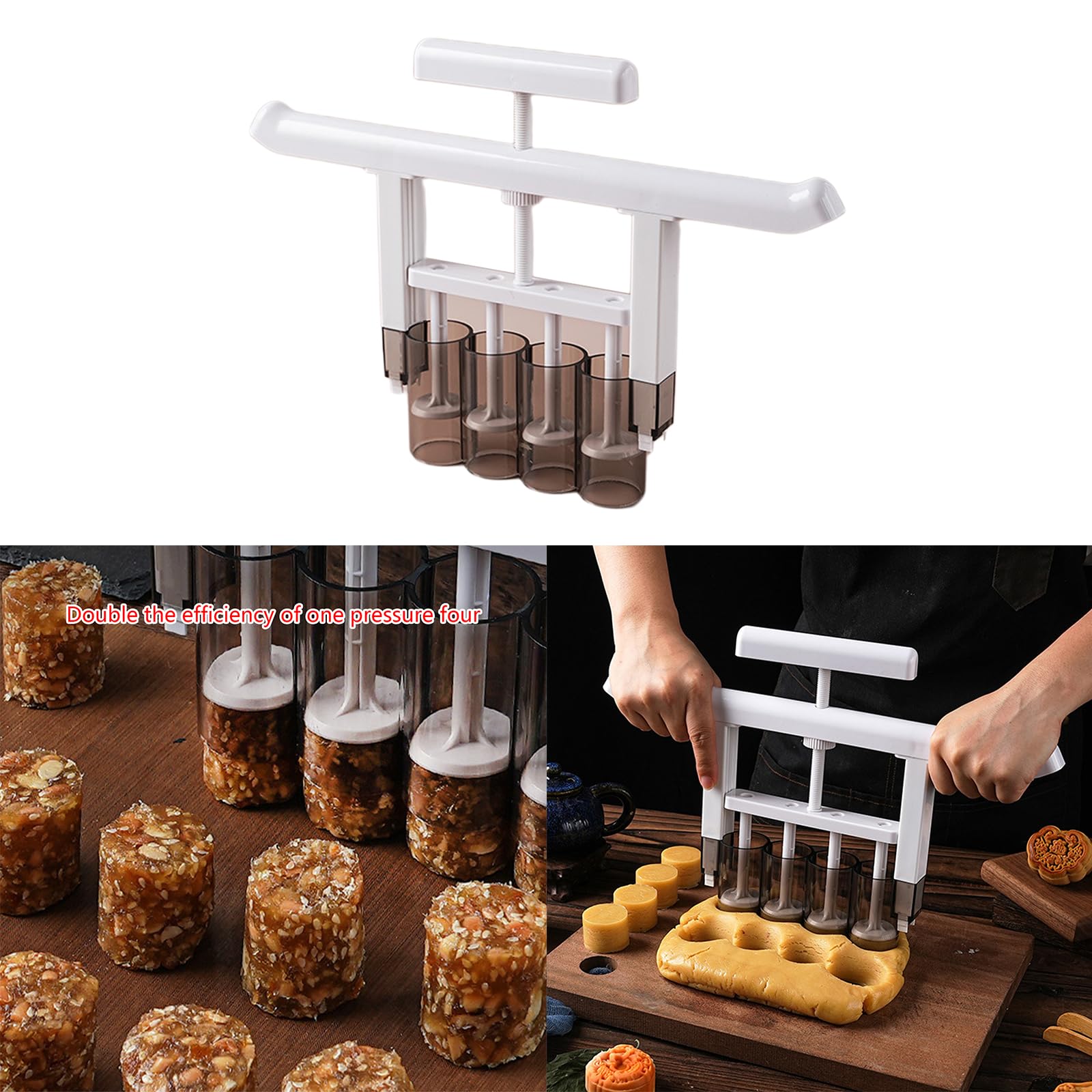 Commercial Mung Bean Cake Filling Machine - Precise Dough Divider for Peach Cake & Pastry Making | Perfect for Bakeries, Home Kitchens & Food Production