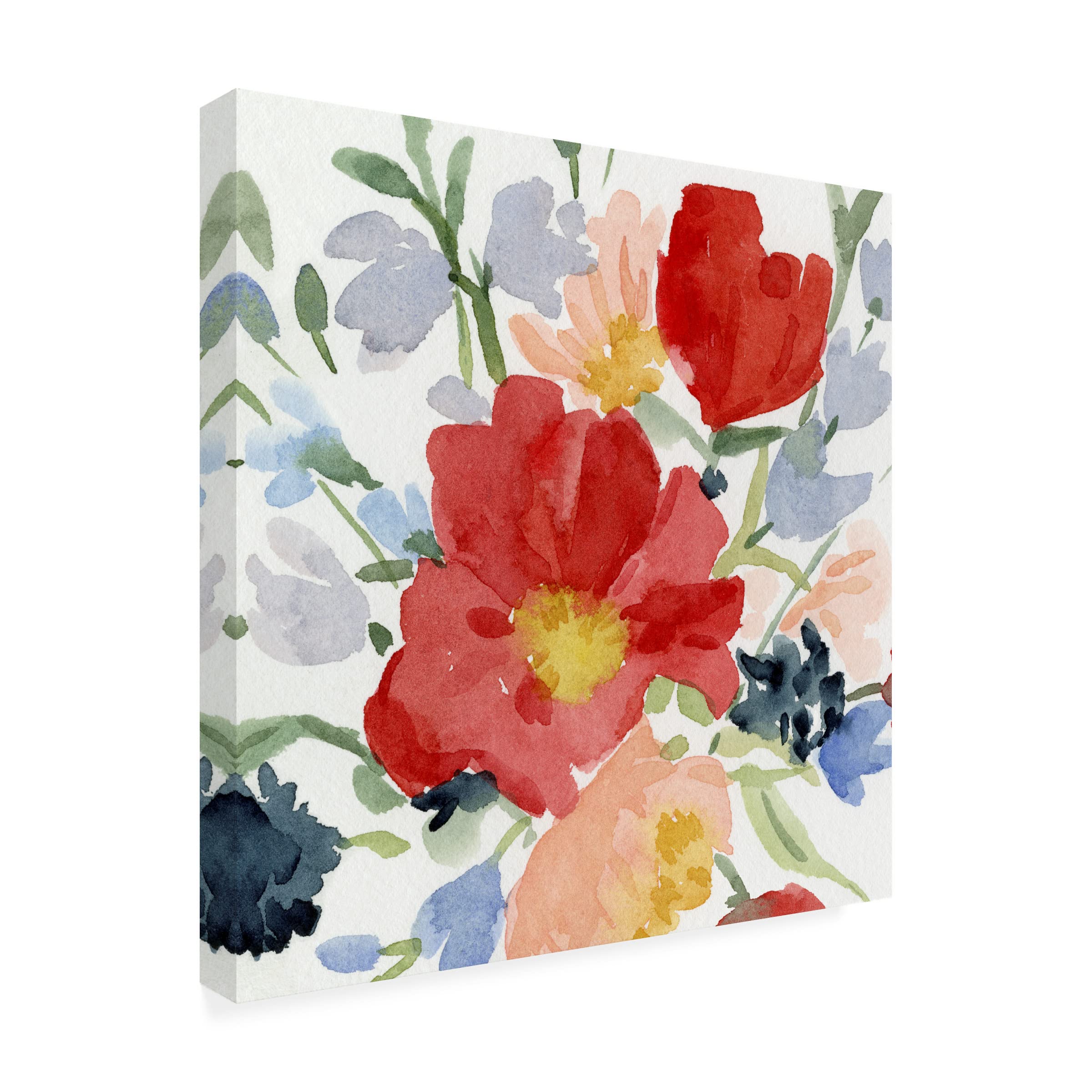 Emma Caroline 'Indian Summer Bouquet I' Canvas Wall Art Print - Floral Home Decor for Living Room, Bedroom & Office | Trademark Fine Art Collection