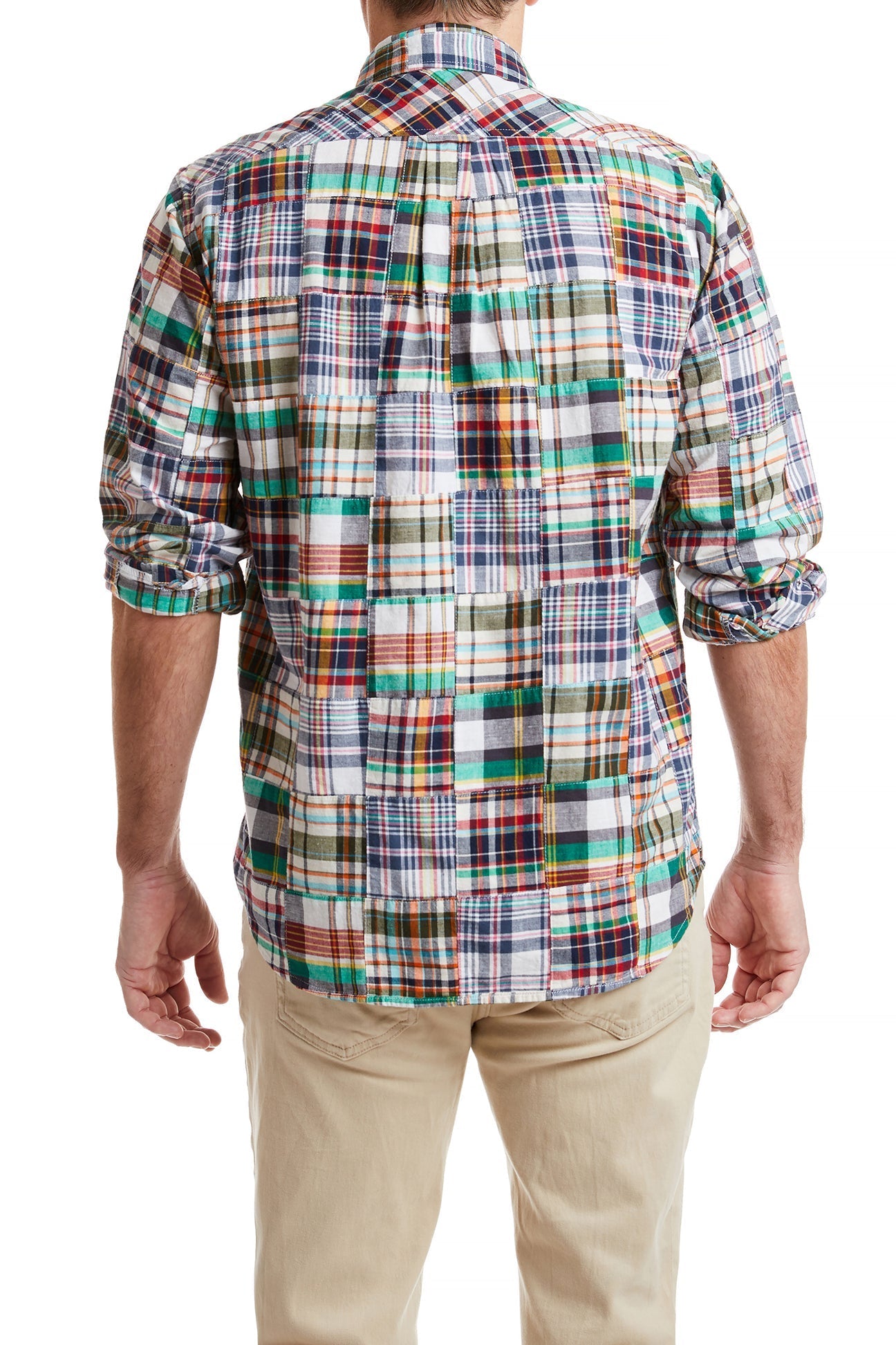 Chase Shirt Osterville Patch Madras - Stylish Casual Button-Down Shirt for Men | Perfect for Summer Outings, Beach Vacations & Weekend Getaways