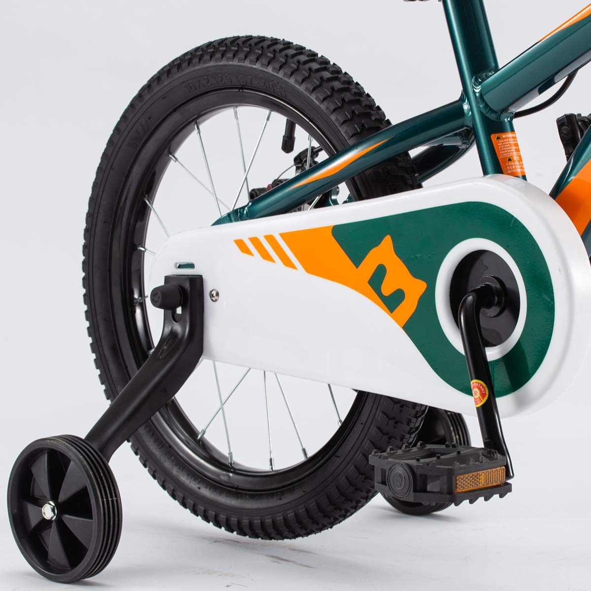 RoyalBaby Chipmunk Explorer 16 Inch Kids Bike with Dual Disc Brakes, Training Wheels, Kickstand & Bell - Complete Bike Tool Kit Included - Perfect Bicycle Gift for Boys & Girls Ages 4-8 Years Old - Ideal for Neighborhood Rides, Park Adventures & Learning to Cycle