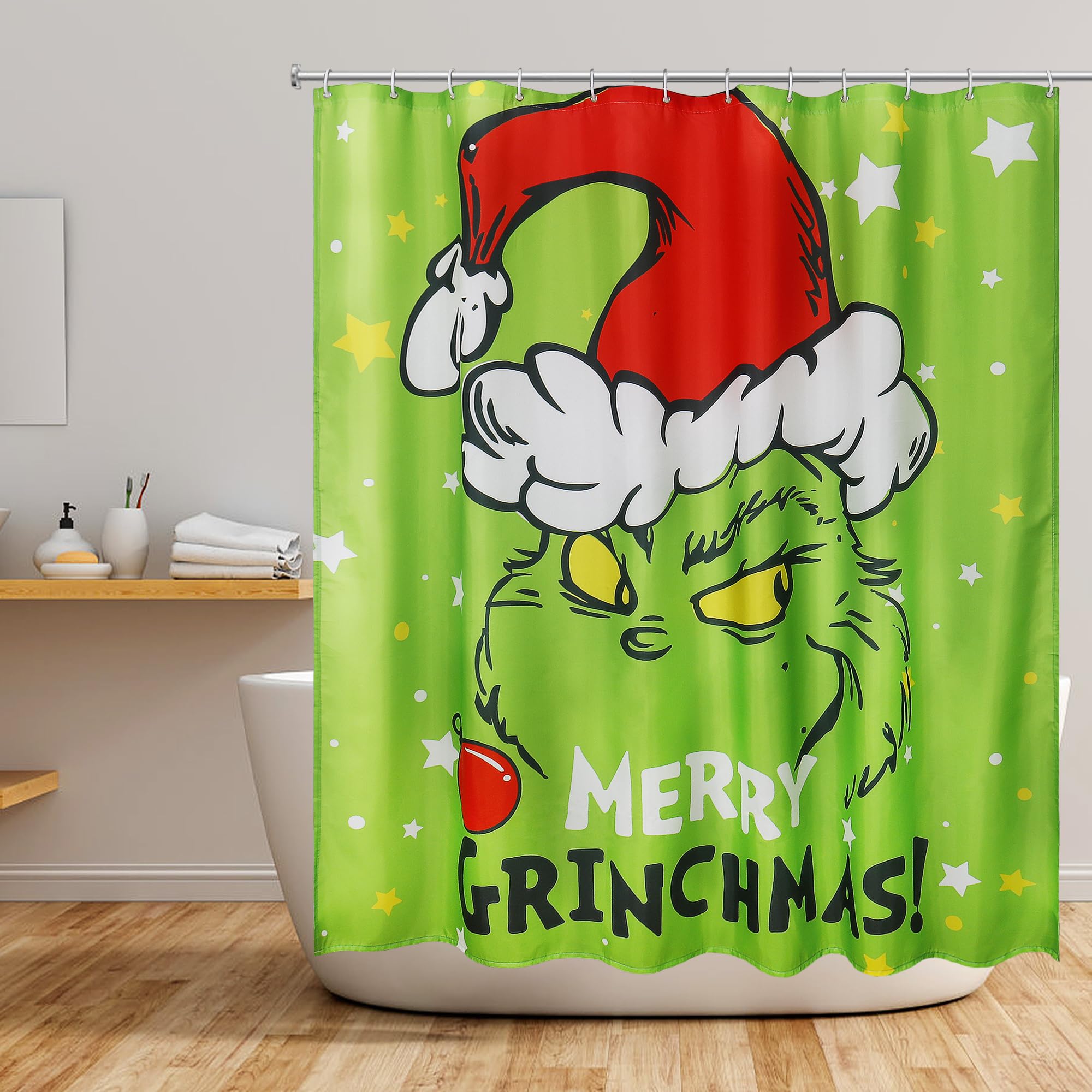 Festive Christmas Shower Curtain Set - 72