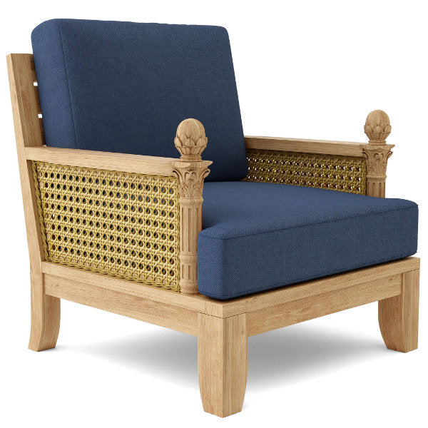 Premium Luxe Deep Seating Armchair - Modern Comfortable Lounge Chair for Living Room, Patio & Outdoor Relaxation - Perfect for Home Decor & Cozy Reading Nook