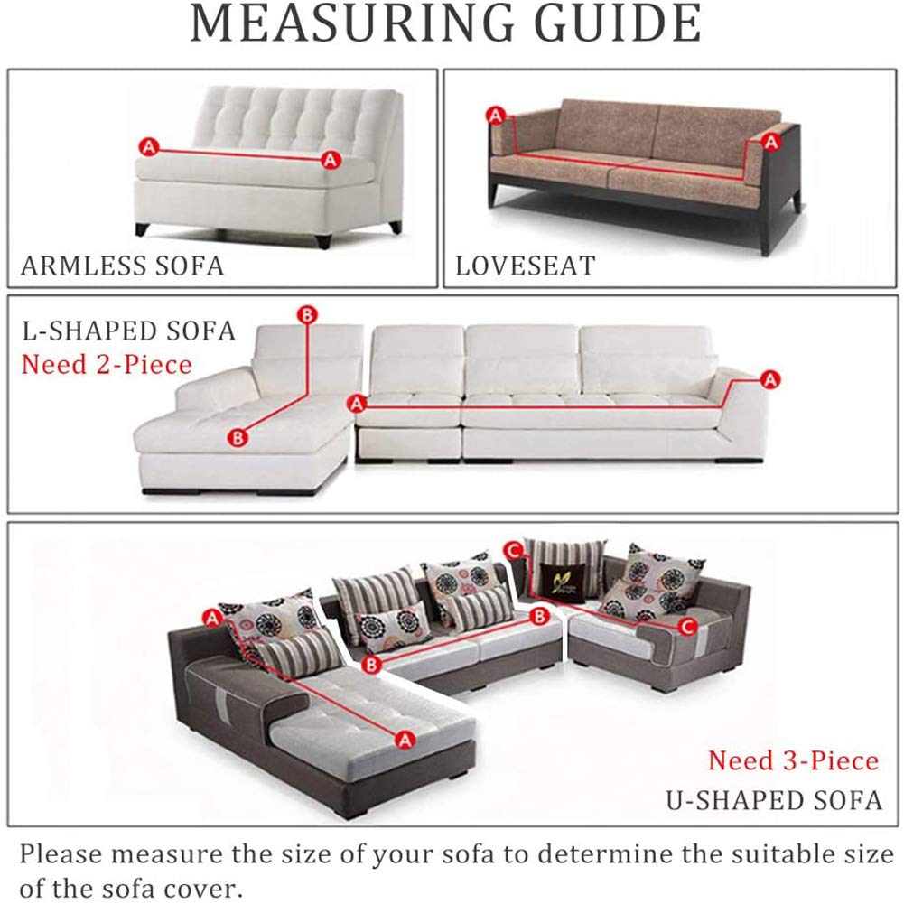 Soft Plush Sofa Cover - Dust-Proof, Removable & Washable Couch Slipcover - Multifunctional Full Protection for Living Room Furniture - Grey 190x330cm (75x130in) - Perfect for Pets, Kids & Home Decor
