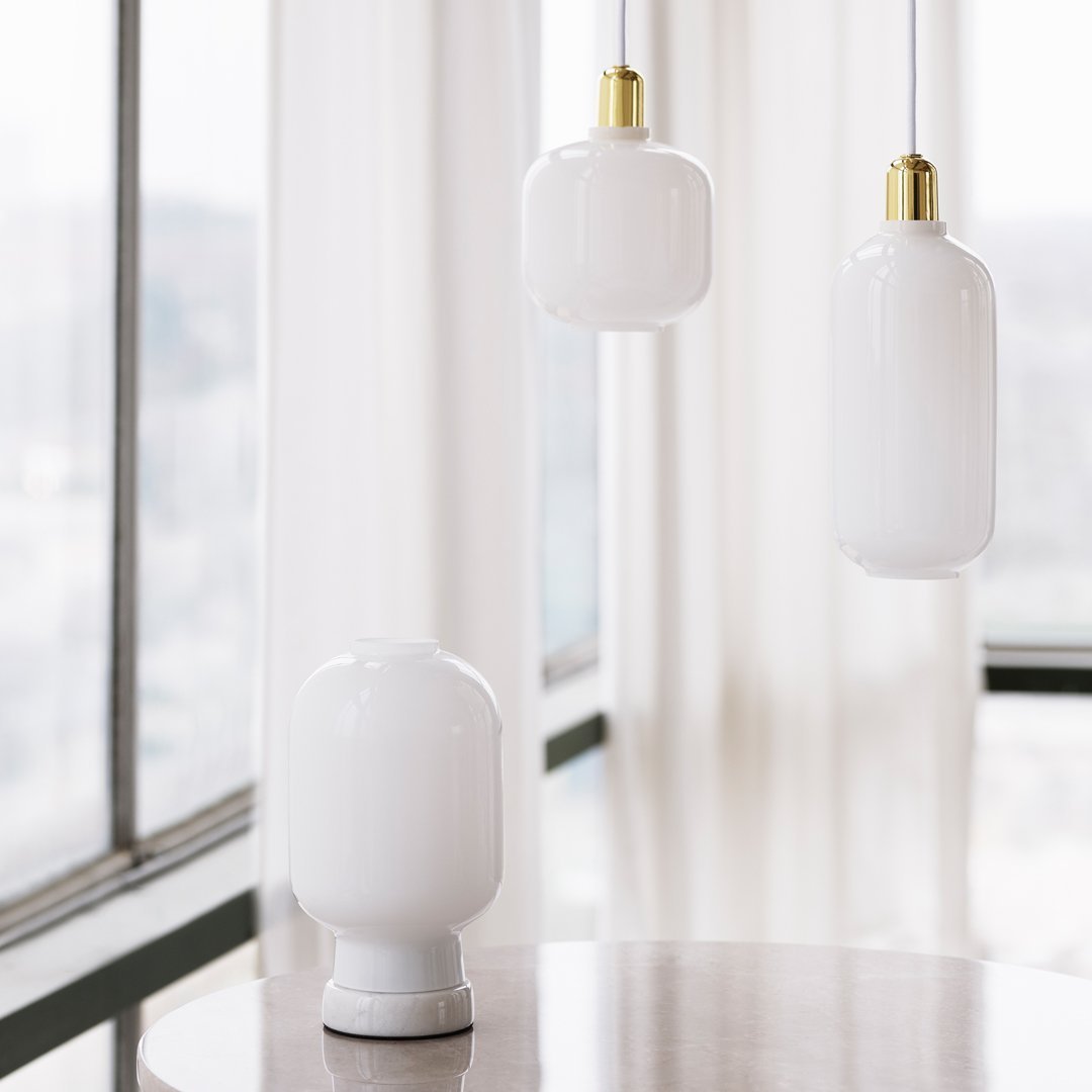 Normann Copenhagen Legald Amp Table Lamp - Modern Scandinavian Design for Living Room, Bedroom & Office - Dimmable LED Desk Light for Home Decor
