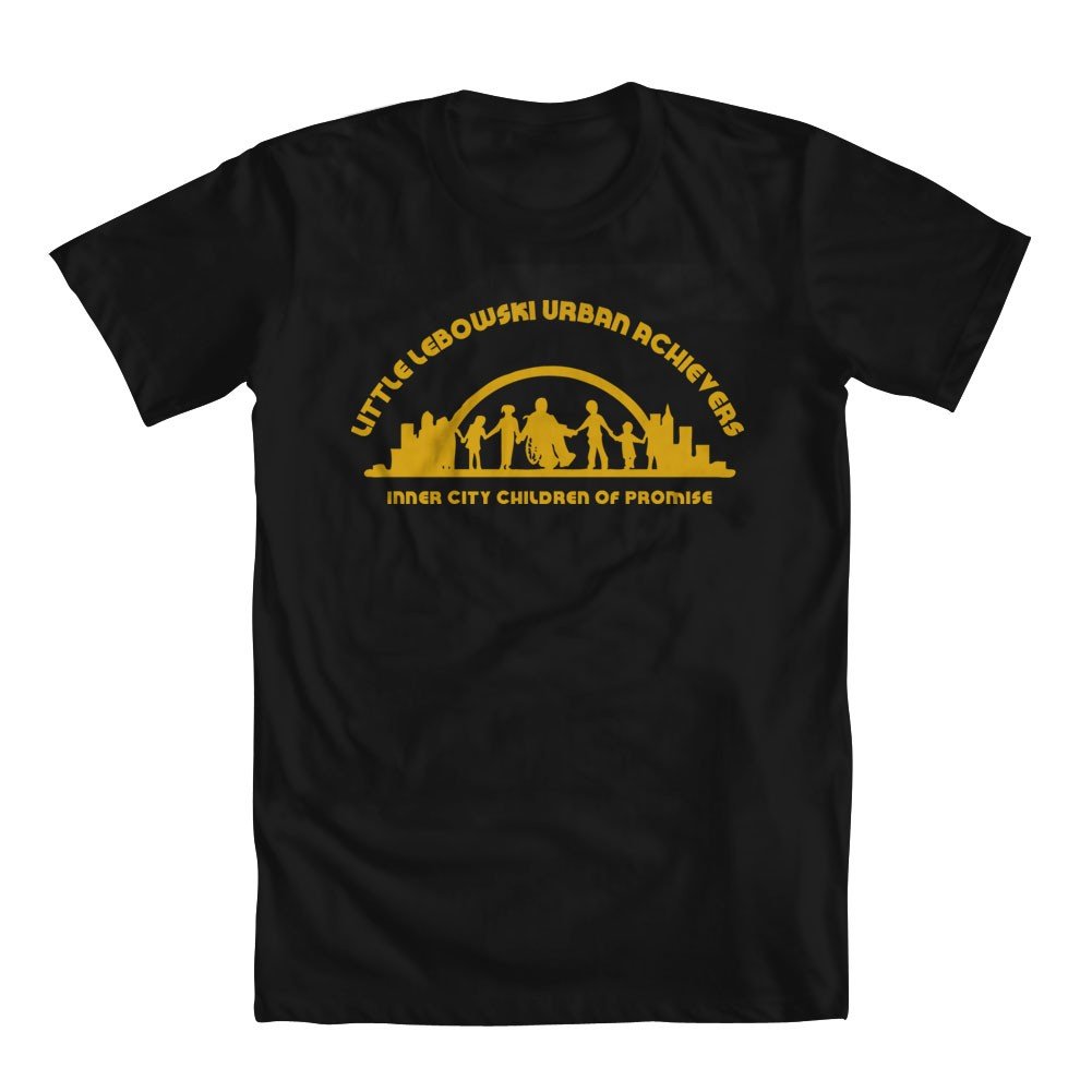 GEEK TEEZ Little Lebowski Urban Achievers Youth Boys' T-Shirt | Cool Movie Inspired Graphic Tee for Kids | Perfect for Casual Wear, School & Family Outings