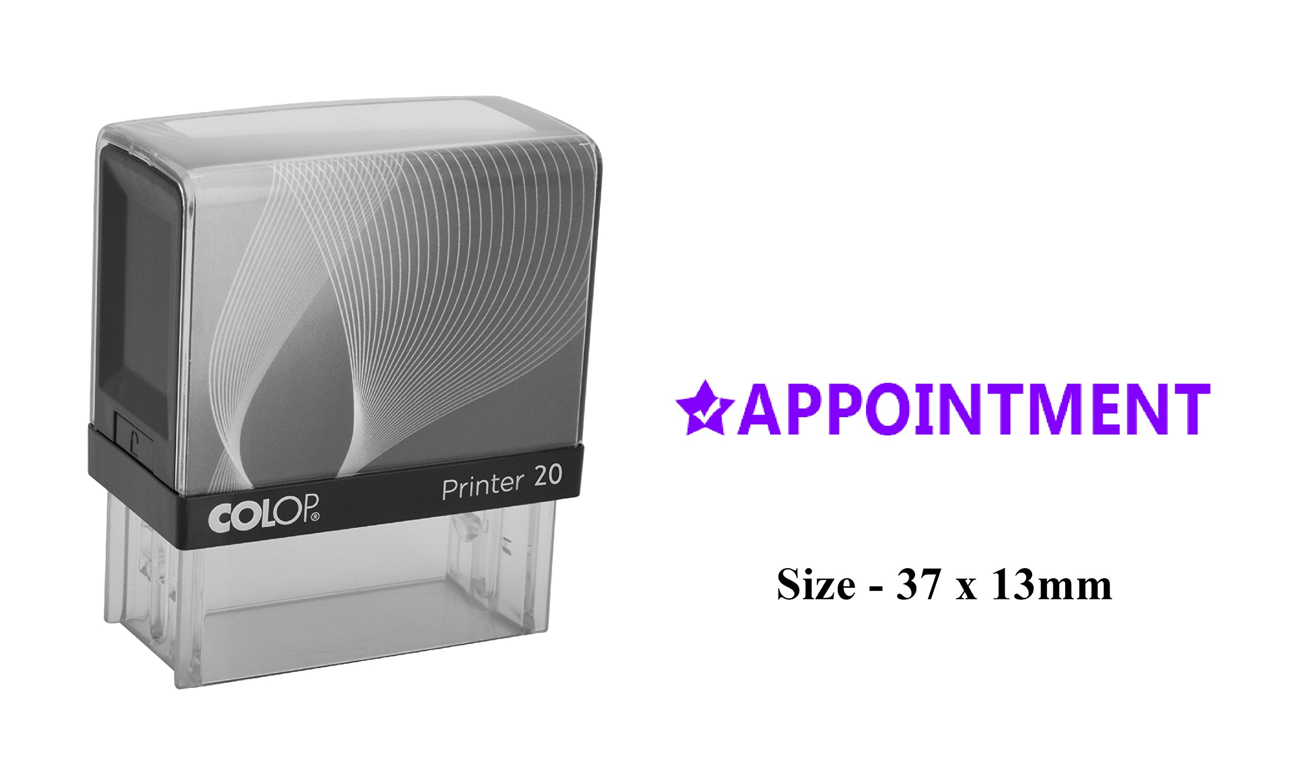 Self-Inking Stamp with Clear Print - Colop Office Stamp for Appointment Scheduling, Documents & Paperwork - Perfect for Business, Legal & Administrative Use