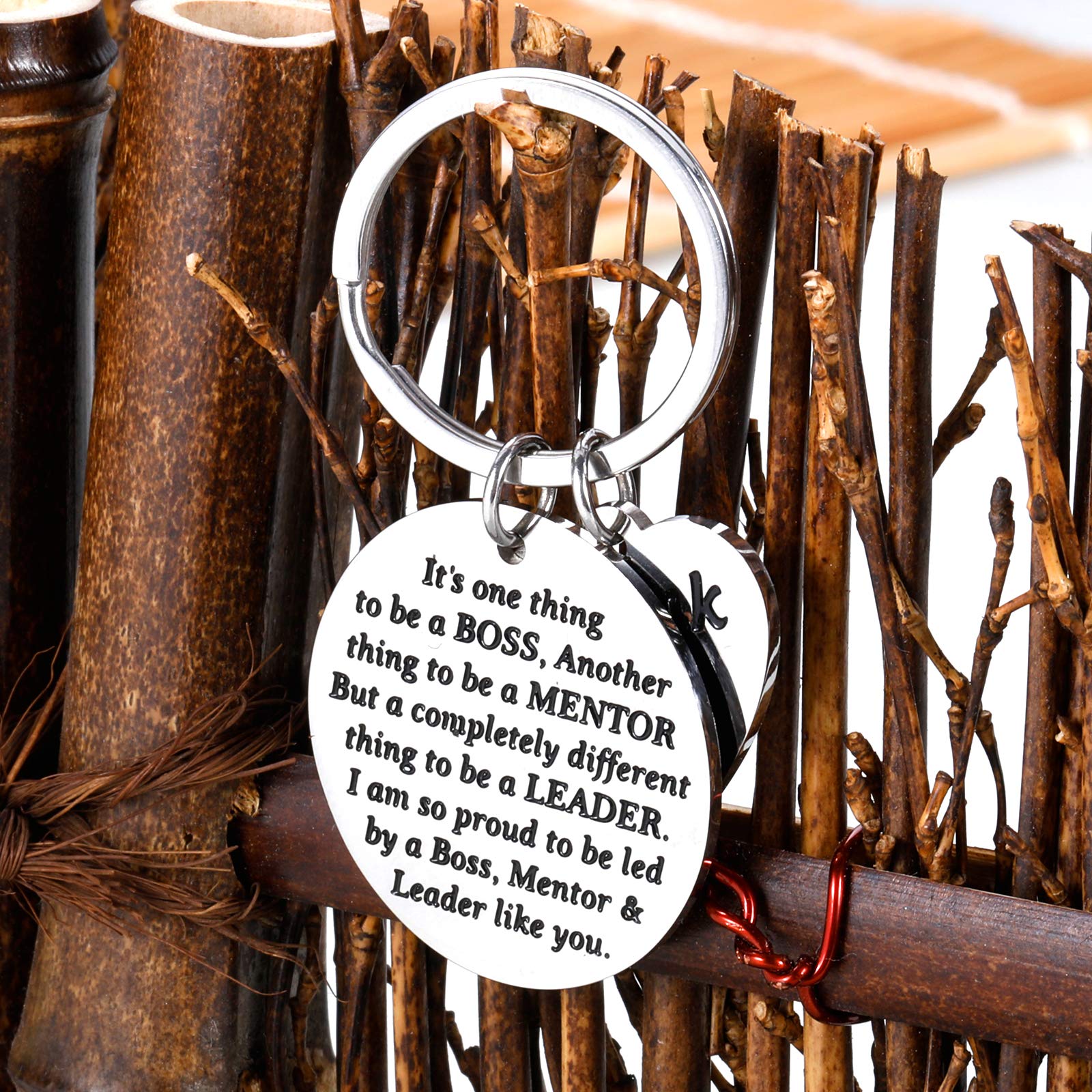 Valentine's Day Gifts for Him & Her - Thoughtful Thank You & Appreciation Presents for Women, Men, Boss, Coworker, Best Friend - Elegant Keychain for Birthday, Farewell, Retirement - Perfect Office White Elephant & Going Away Gift for Any Occasion