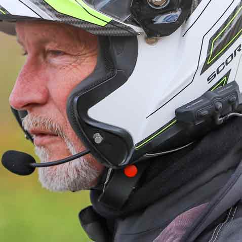 CONNECT BT2 Bluetooth Motorcycle Headset Kit with FM Radio - Wireless Intercom for Riders, Hands-Free Calling & Music Streaming on the Go