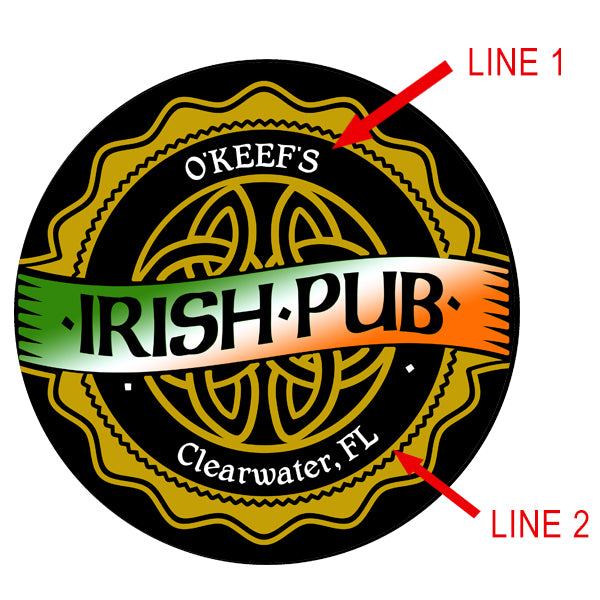 Personalized Beer Bucket Coaster - Custom Name Pub Coaster for Irish-Themed Bars, Home Bars & Outdoor Parties - Perfect for St. Patrick's Day & Game Nights