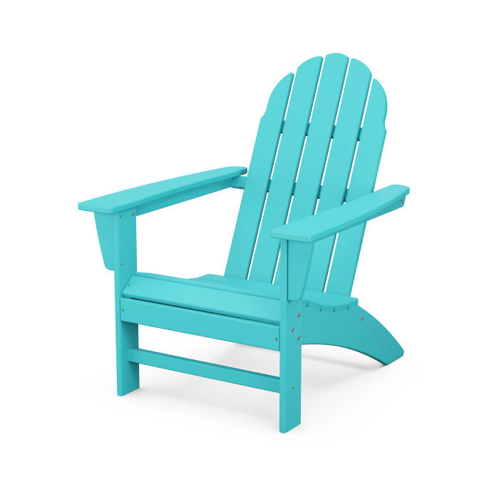 POLYWOOD Vineyard Adirondack Chair - All-Weather Outdoor Furniture for Patio, Garden & Poolside Relaxation | Durable Recycled Plastic Material