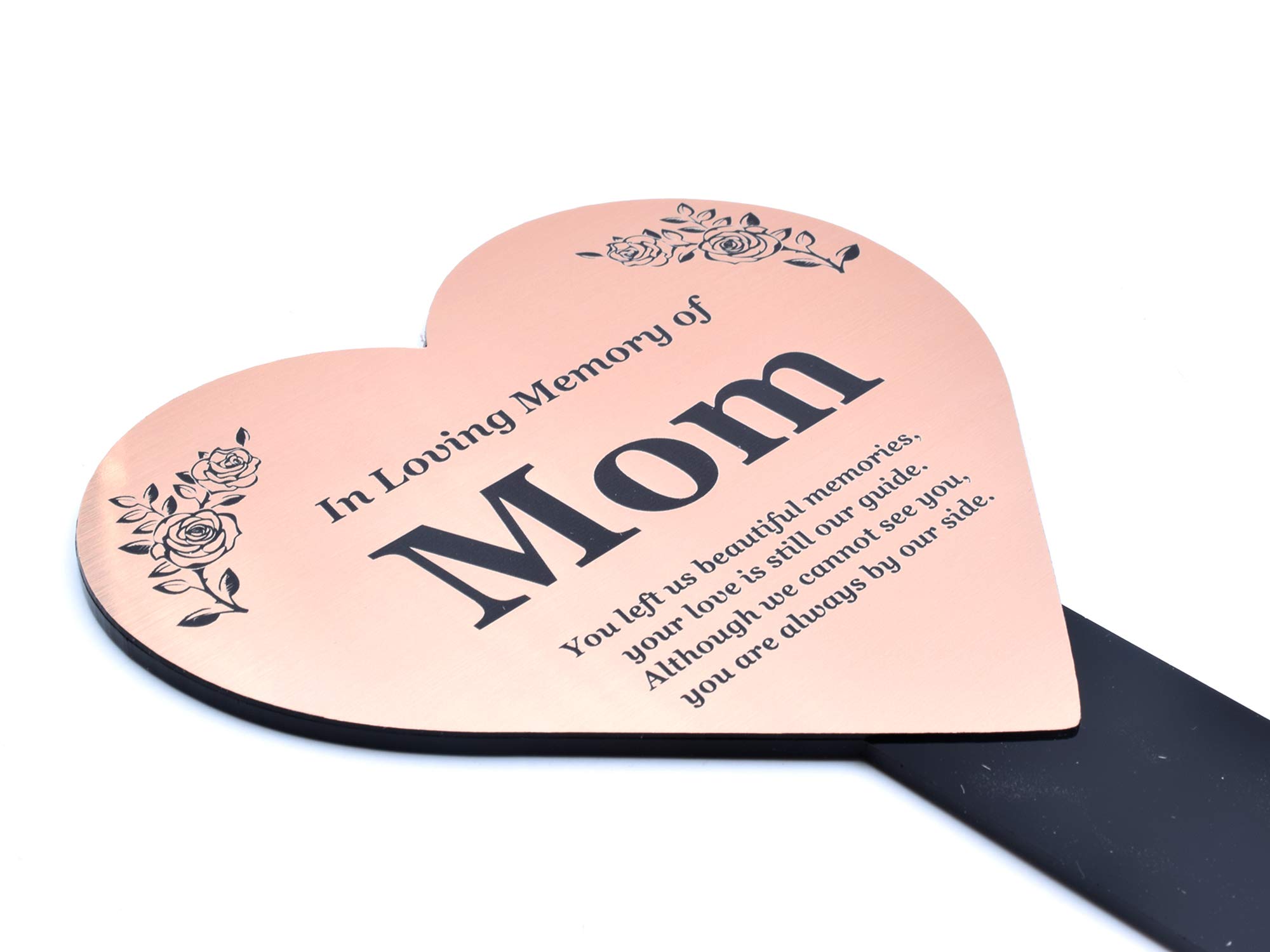 OriginDesigned Memorial Plaque Stake - Metallic Silver/Gold/Copper Acrylic Grave Marker, Waterproof Outdoor Tribute for Loved Ones | Perfect for Gardens, Cemeteries & Memorial Displays