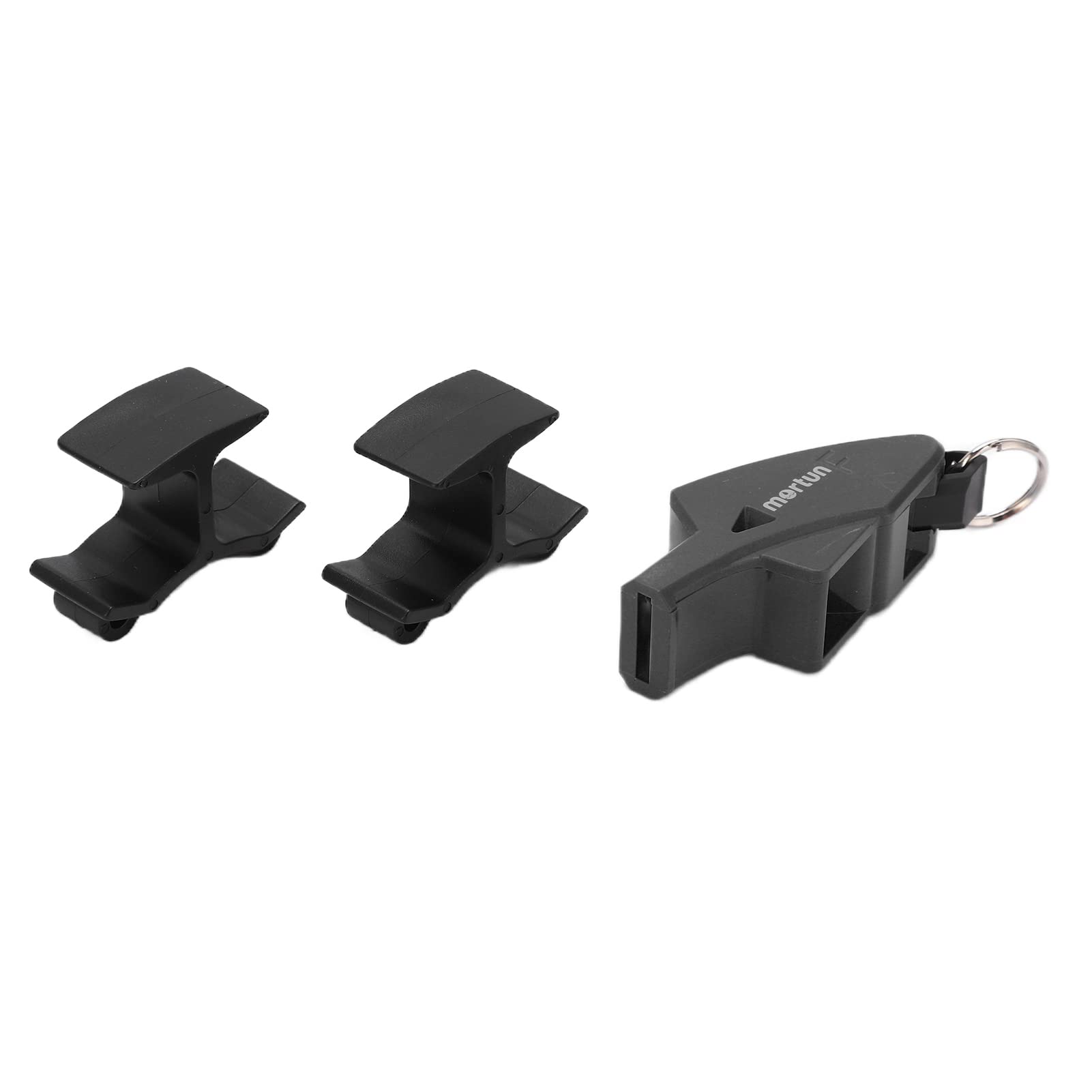 Referee Dolphin Whistle - Loud Sports Whistle with 2 Finger Clips for Soccer, Basketball, Football Games | Portable Outdoor Whistle for Coaches, Referees & Camping Hiking Safety