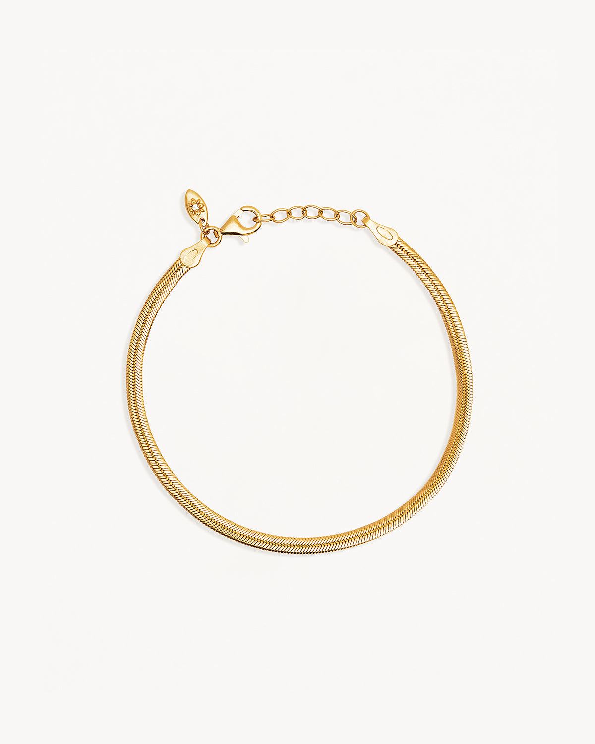 18K Gold Vermeil Herringbone Chain Bracelet for Women - Dainty Luxury Jewelry Gift for Birthday, Anniversary & Valentine's Day - Perfect for Layering & Everyday Wear