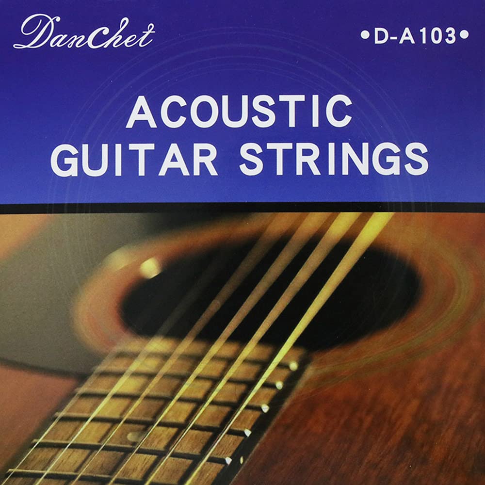 Premium A103 Bronze Acoustic Guitar Strings - Medium Light Gauge (1 Set) for Folk, Country & Rock Music Performance