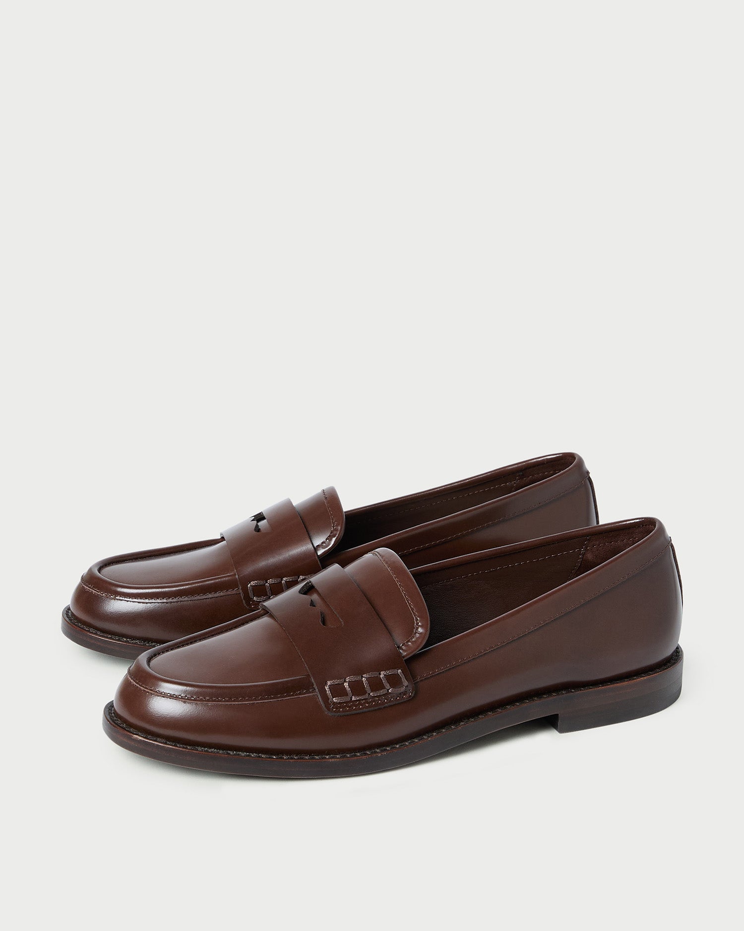 Rachel Women's Genuine Leather Espresso Loafers - Comfortable Slip-On Shoes for Work, Office & Casual Wear