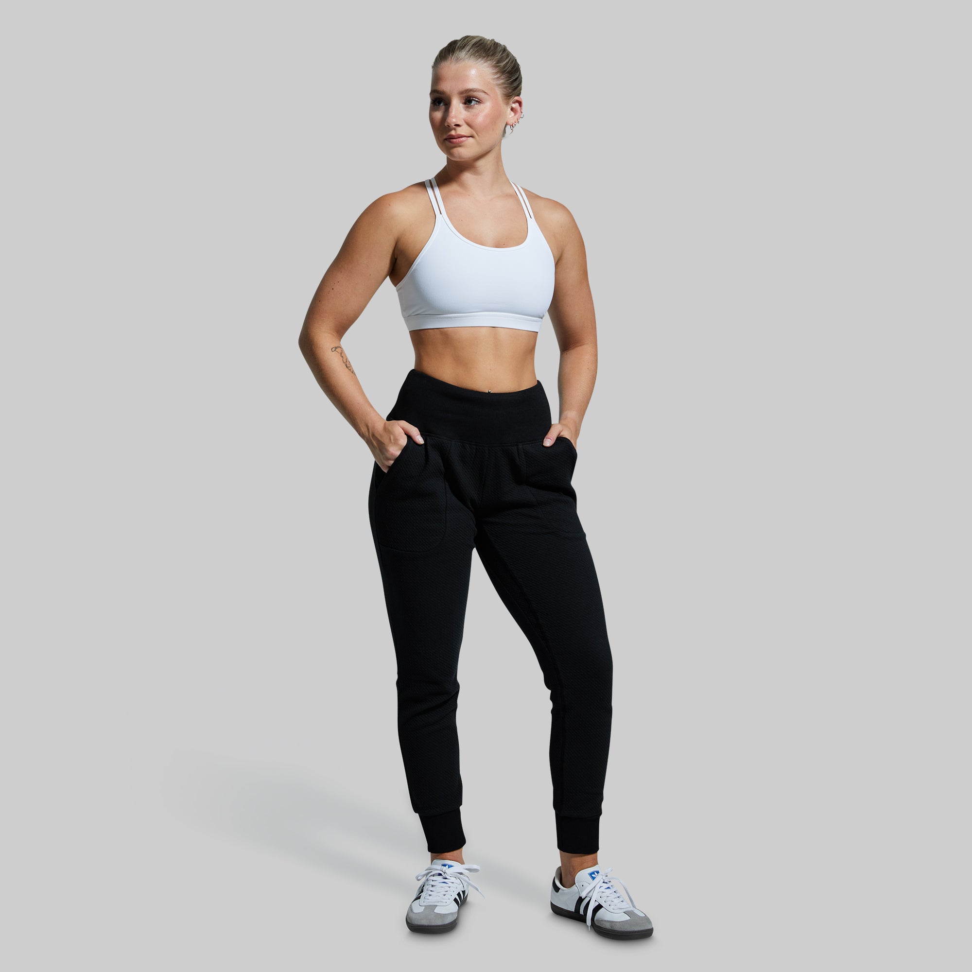 Women's Lightweight Cloud Jogger Pants - Soft Breathable Running Joggers for Women (Black) - Perfect for Yoga, Gym Workouts & Lounge Wear