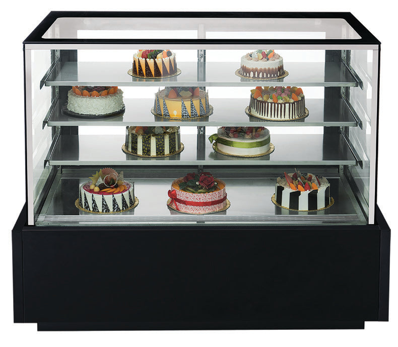 Chef AAA TDM60R 60-Inch Straight Glass Bakery Display Case - Perfect for Bakeries, Cafes, and Restaurants to Showcase Fresh Pastries, Cakes, and Desserts