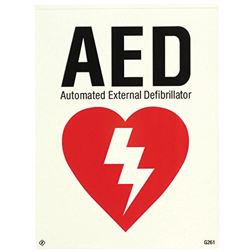 Glow-in-The-Dark AED Sign (11 Pack) - Emergency Exit & First Aid Room Safety Signage for Hospitals, Schools & Public Buildings
