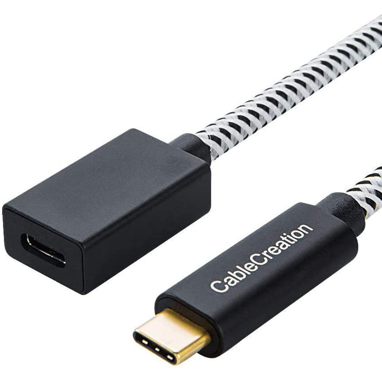 CableCreation 3.3FT USB 3.1 Type C Male to Female Extension Cable (10Gbps Gen 2) - Supports 4K Video & Audio Transfer - Compatible with MacBook Pro, Galaxy S22, Note 8 - Perfect for Home Office, Gaming & Media Streaming (1M/Black)