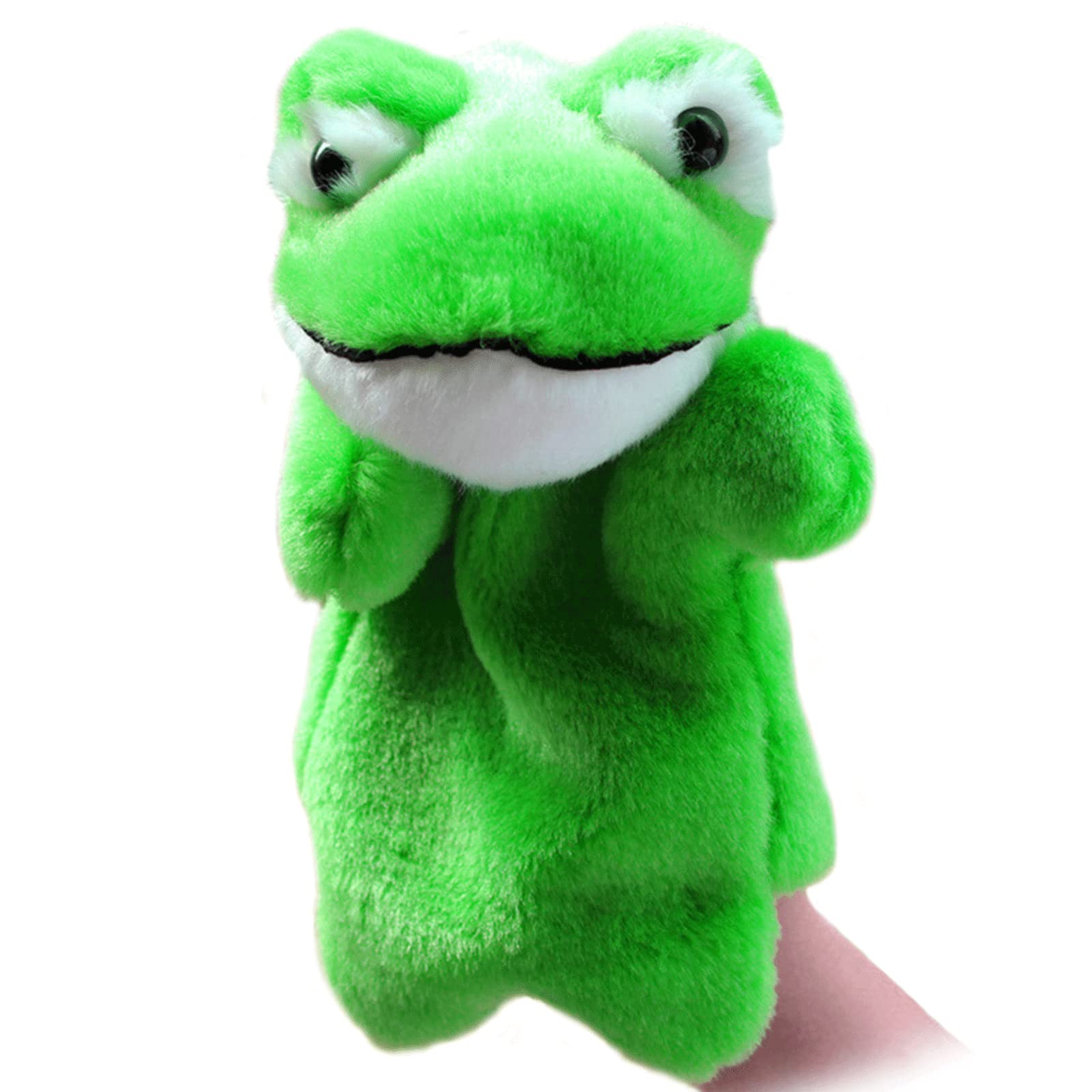 RIY Hand Puppet - Farm Animal Friends Educational Puppets Frog for Kids, Storytelling, Classroom Activities & Interactive Play | Soft Plush Toy for Early Learning & Imagination Development