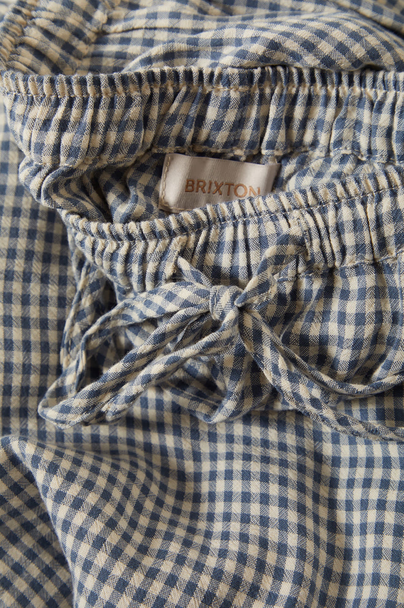 Hudson Lounge Pant Azure Blue Gingham - Soft Comfortable Pajama Pants for Women & Men - Perfect for Relaxing at Home, Lounging & Sleepwear