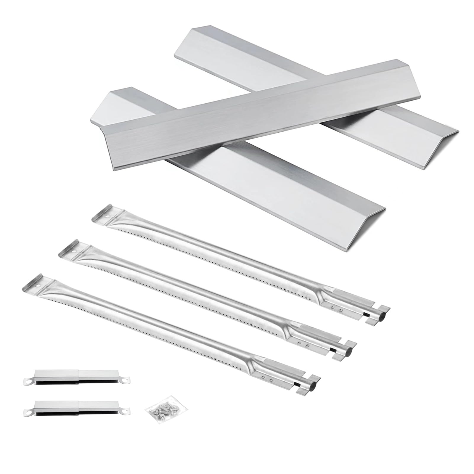 Oklahoma Joe's Grill Replacement Parts - Heat Tent Burners, Heat Plates & Burner Tube (Fits Models 15202029, 1767054, 1767017) for Longhorn Combo Charcoal Gas Smoker - Durable Heat Shields for BBQ Grilling & Outdoor Cooking